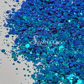 Atlantis Metallic Chunky Glitter - Blue Glitter